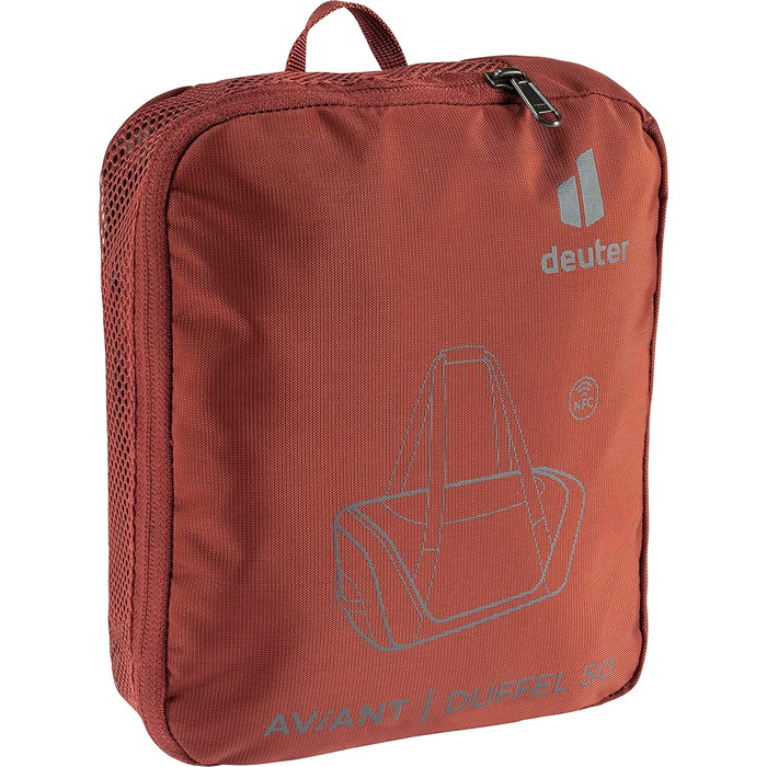 Дорожня спортивна сумка Deuter AViANT Duffel 50 л, червоно-синя