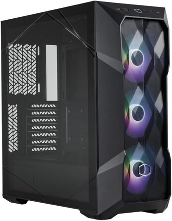 Корпус Cooler Master MasterBox TD500 Mesh V2 E-ATX, чорний, з тессельованою сіткою, 3×120 мм ARGB-вентилятори, скляна бокова панель, USB Type-C 10 Гбіт/с, знімна верхня кришка, мід-тауер