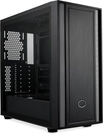 Корпус для ПК Cooler Master MasterBox 600 Lite, Mid-Tower, підтримка E-ATX, потужний повітряний потік, сумісний з материнськими платами Back Connect, охолодження до 420 мм, 7 вентиляторів, бічна панель із загартованого скла, USB 3.2 Gen 1 Type-C