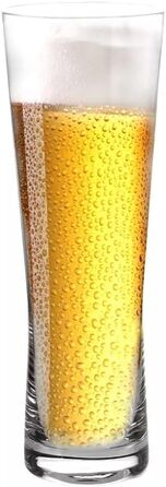 Склянки для пива Krosno Biergläser 500 мл, набір 6 шт. Універсальні, елегантний дизайн 