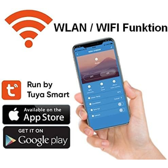 Зволожувач повітря Aktobis WDH-214US: тихий, з цифровим дисплеєм та Wi-Fi, до 70 л/добу
