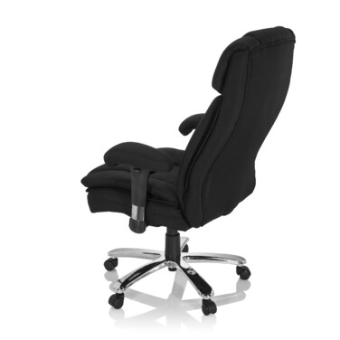 Надміцне крісло / офісне крісло BUILDER XXL I тканина чорна hjh OFFICE