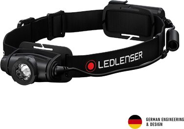 Налобний ліхтар Ledlenser H5 Core, 350 люмен, IP67, фокусування, на батарейках AA, дальність 160 м