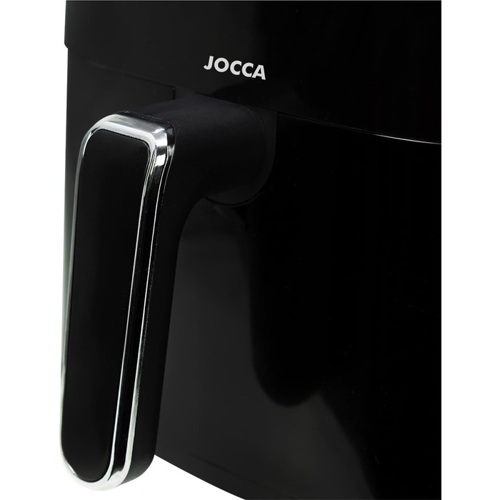 Аерофритюрниця JOCCA 5L, безмасляна фритюрниця 1450W з LED сенсорним екраном та регулюванням температури, чорна