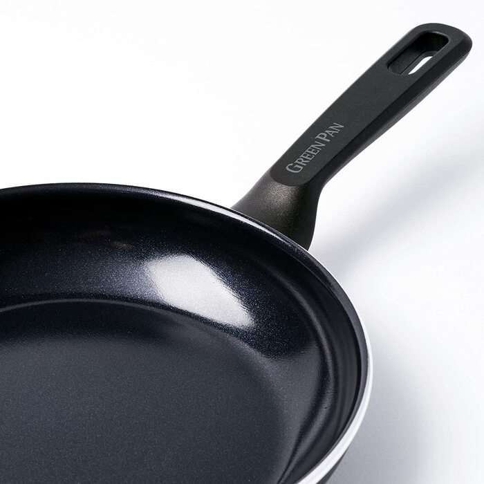 Сковорідки GreenPan Memphis 24 см і 28 см, керамічне антипригарне покриття, без PFAS, для індукції, підходять для духовки та посудомийки, чорні, набір для смаження, подарунок на День матері