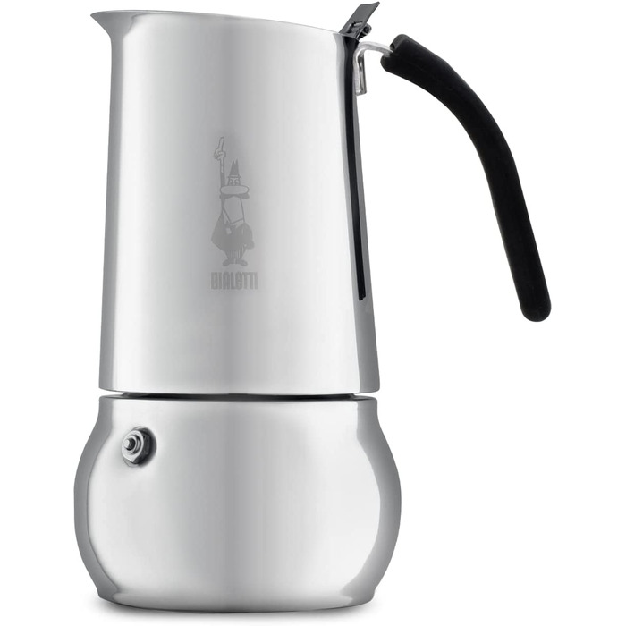 Кавоварка гейзерна Bialetti 4885, алюмінієва, на 10 чашок, срібляста