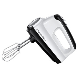 Міксер ручний Russell Hobbs Desire Red 350W з насадками для тіста та збивання, 5 швидкостей + імпульс, білий