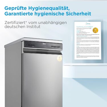 Посудомийна машина Midea SF 3.45N PRO: 9 комплектів, Wi-Fi, Inox, 45 см