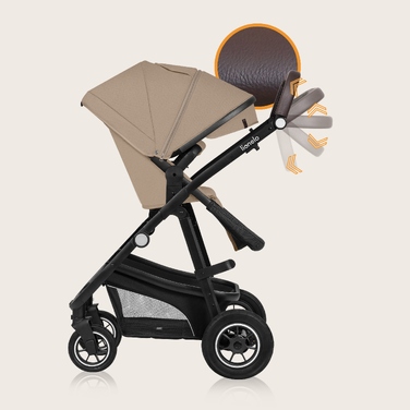 Дитячий візок 3в1 Lionelo LO-BIANKA, колір Beige Sand