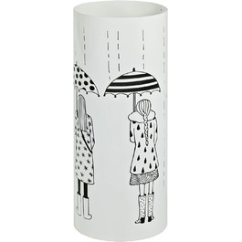 Підставка для парасольок HAKU Möbel, металева, біла, 18×45 см