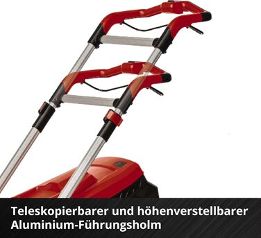 Акумуляторна газонокосарка Einhell RASARRO 36/38, 36В, 38 см, безщіткова, мульчування, 45 л, 2×4.0А·год, Twincharger, Power X-Change, для газонів до 450 м²