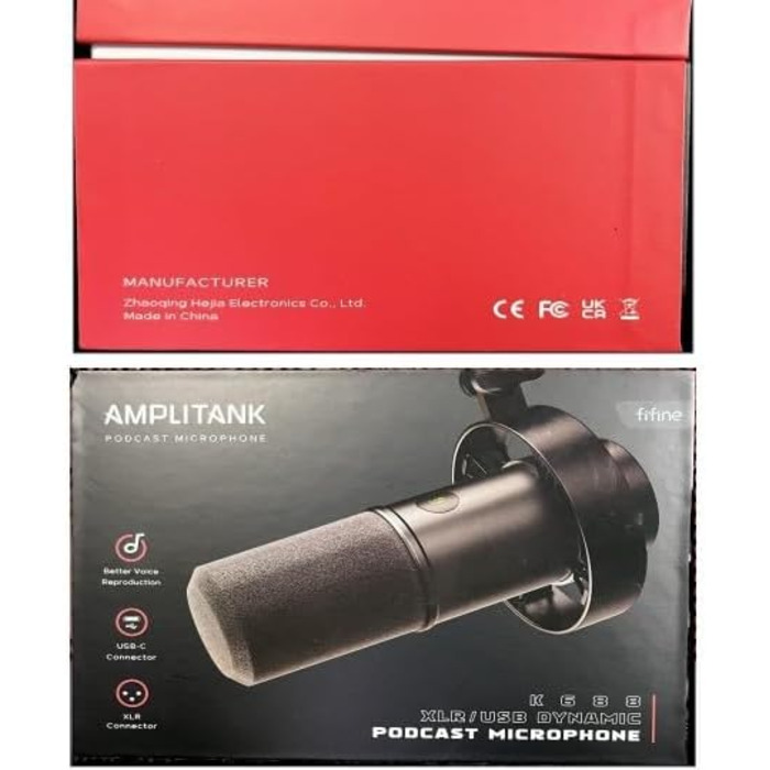 Динамічний XLR студійний мікрофон FIFINE з USB для ПК, стрімінгу, подкастів, ігор, сумісний з PS4/5, Mac, мікшерами та звуковими картами