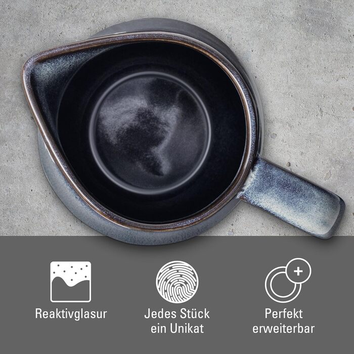 Керамічний глечик Villeroy & Boch like.it сірого кольору (Lave gris), 1,6 л