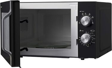 Мікрохвильова піч Sharp R204BA 20 л, 800 Вт, 6 режимів, таймер 30 хв, чорна