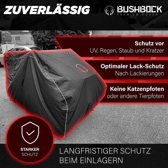 Чохол для квадроцикла BUSHBOCK XL, преміум, TPU, чорний, захисний, водонепроникний