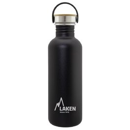 Пляшка для води Laken BSB100NE з гвинтовою кришкою, 1000 мл, чорна