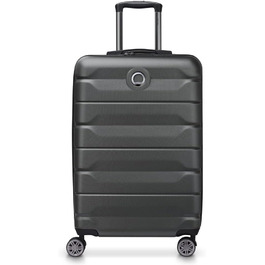 Валіза Delsey Paris Belmont Plus розширювана, 68 см, 4 подвійні колеса, чорна