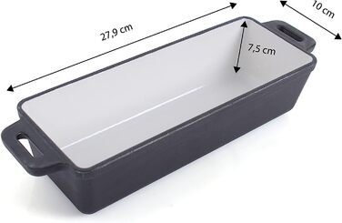 Форма для випікання хліба Echtwerk з чавуну без кришки, емальована, 1,5 л, для духовки, гриля та індукції