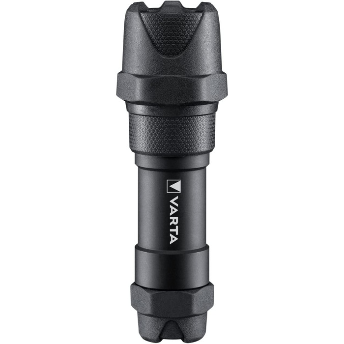Ліхтарик VARTA Indestructible F10 Pro LED 6 Вт з 3 батарейками AAA, водо- та пилозахищений, ударостійкий, робочий ліхтар з двома режимами освітлення