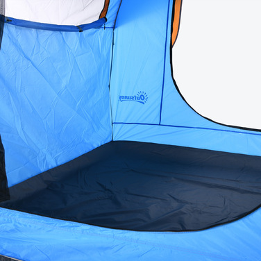 Outsunny Rear Tent Автомобільний намет на 6 осіб, купольний намет з 3 дверима, вікно, задні двері Намет для каравану, позашляховик, поліестер, синій