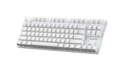 Дротова механічна клавіатура GamePro Genesis Joker (MK124W) 87% Red switches
