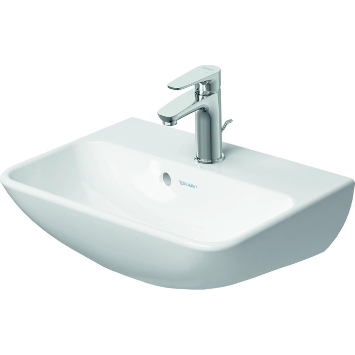 Змішувач для ванної кімнати Duravit B.1 з висувною вилкою, хром (з комплектом для зливу)