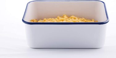 Емальований контейнер HoneyWare CLASSIC LINE з кришкою, 1,9 л, термостійкий до 400°C, підходить для плити, духовки, гриля та зберігання їжі