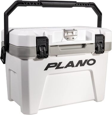 Термоконтейнер Plano Frost 21 л з кошиком, білий/чорний, ізоляційний бокс для льоду для кемпінгу, риболовлі, пікніка