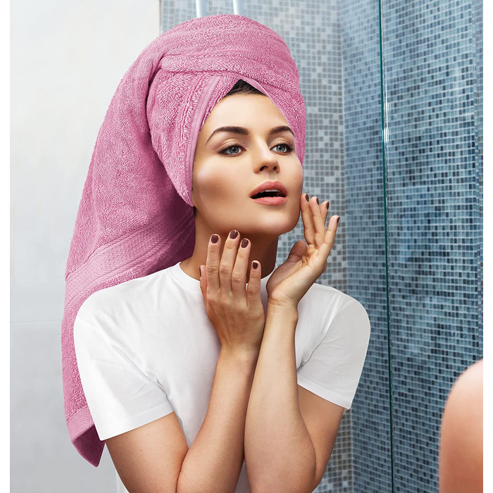 Набір рушників Utopia Towels 8 шт, бавовна, рожеві – 2 банних, 2 для рук, 4 серветки з петелькою