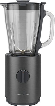 Професійний стаціонарний блендер Grundig Delisia Novus SM 7140, 1,5 л, 800 Вт, 6-лезовий ніж із цирконієвим покриттям, 5 швидкостей + імпульсний режим, нержавіюча сталь