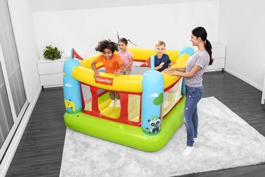 Надувний батут Bestway Fisher-Price Bouncetastic 175x173x135 см для дітей