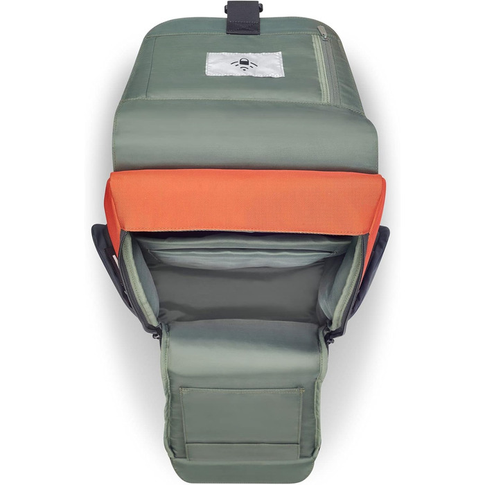 Міський рюкзак DELSEY PARIS SECURFLAP 21 л, 45x31x14 см, помаранчевий, м'який корпус