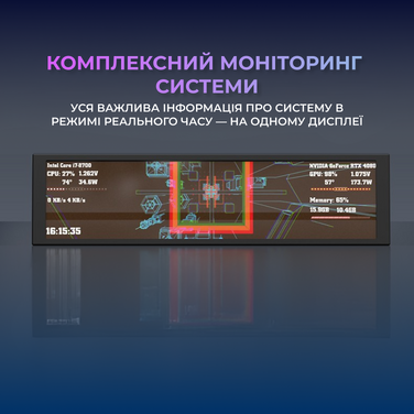 Інформаційний IPS-дисплей Ajazz AKP02-B