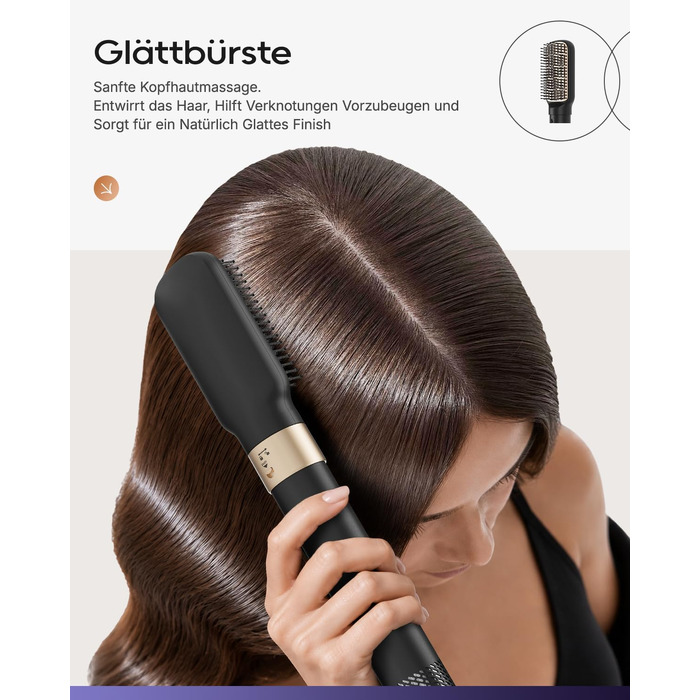 Стайлер для волосся 6 в 1 7MAGIC Airstyler: іонний фен та автоматичний плойка-локони (Obsidian)
