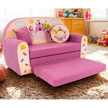 Диван Fortisline ZAMEK, 100 x 170 см, рожевий