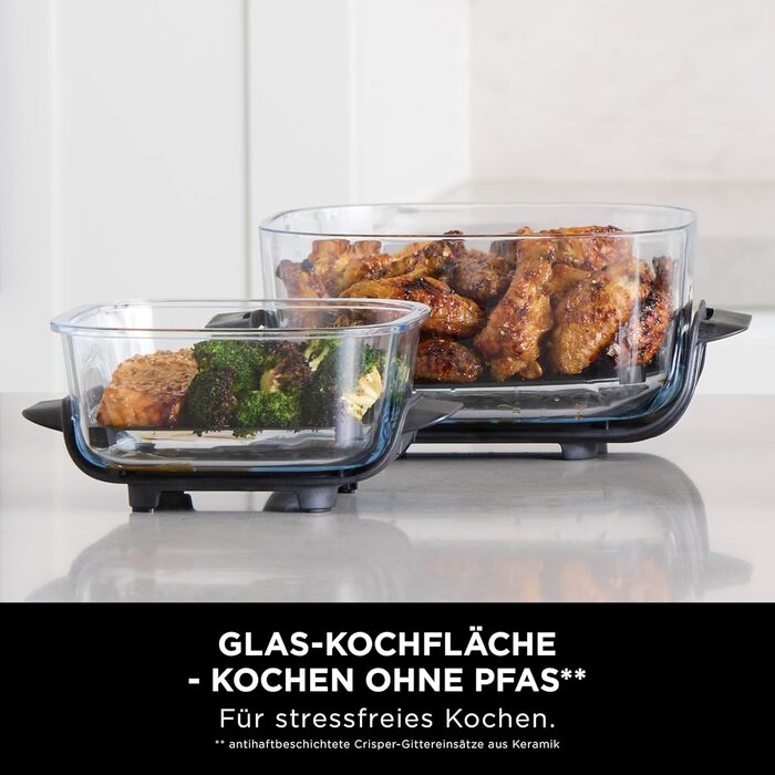 Ninja CRISPi Airfryer – фритюрниця-конвекційна піч, 3.8 л, 4-в-1, 1700 Вт, Stone Gold FN101EUSTGD