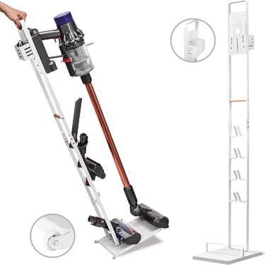 Підставка-органайзер для пилососів Dyson V15/V12/V11/V10/V8/V7/V6, аксесуари, біла, BRIAN & DANY