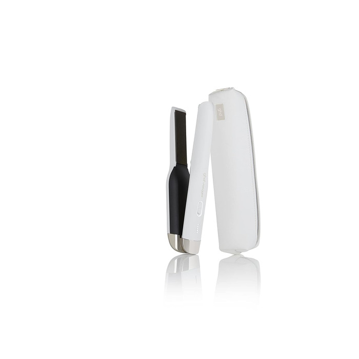 ghd Unplugged — бездротовий професійний випрямляч для волосся з подвійною технологією, білий колір, стара упаковка