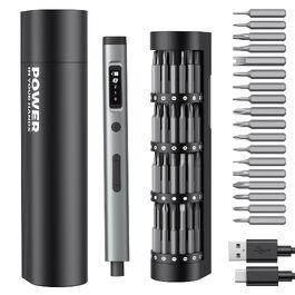 Набір міні-електричних викруток 90 в 1, прецизійний акумуляторний шуруповерт з 78 магнітними бітами S2, 3 рівні крутного моменту, LED-підсвітка, інструменти для ремонту iPhone, ноутбуків та електроніки
