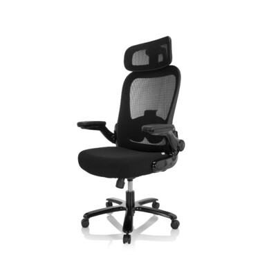 Надміцне крісло / офісне крісло INSTRUCTOR SW I PRO - XXL сітка / тканина чорна hjh OFFICE