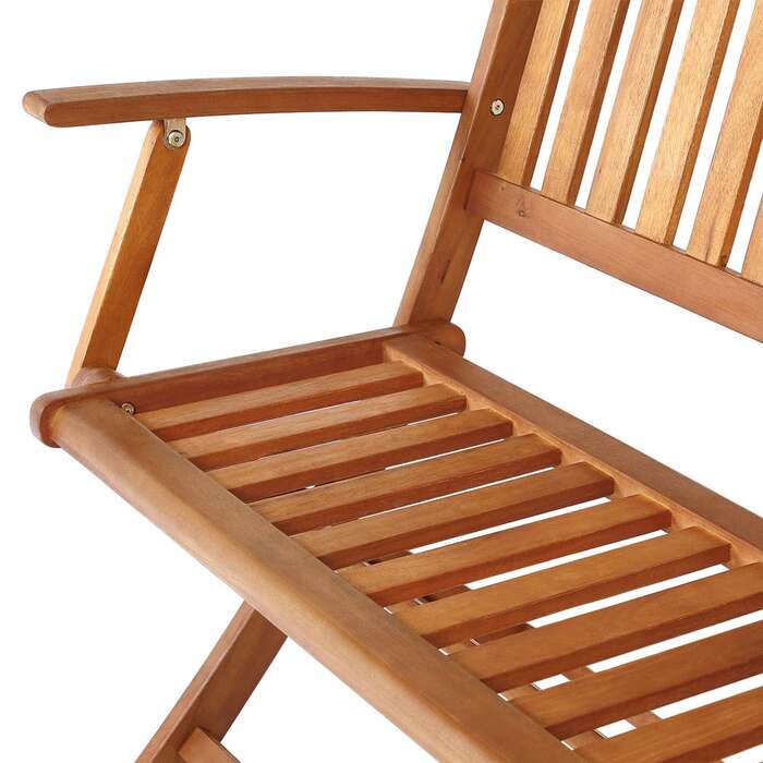 Садова лавка евкаліптове дерево FSC® сертифікована 120x55x90см