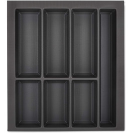 Лоток для столових приборів Orga-Box VII, базальтово-сірий, 426x474 мм, для шухляд Siematic, Schüller, Beeck, корпус 500 мм