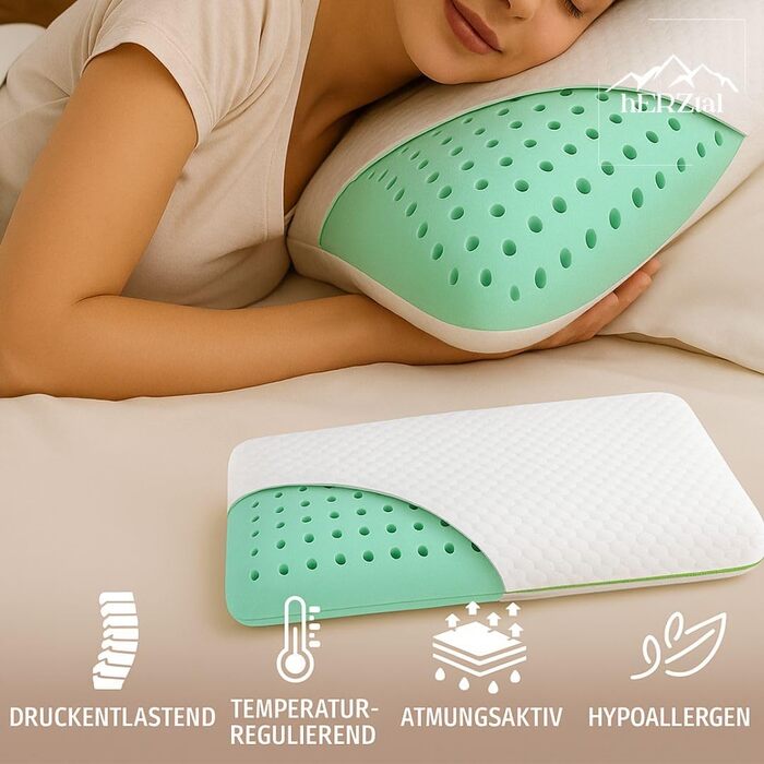 Ортопедична подушка для шиї 40x80 см з піни Memory Foam. Ергономічна подушка від болю в шиї, висота 12 см