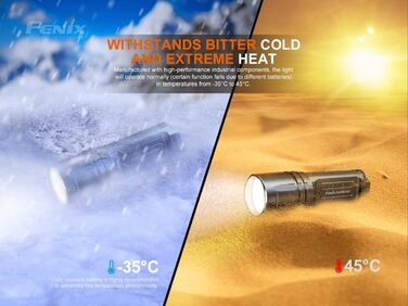Ліхтар Fenix TK35 UE V2.0, 5000 люмен, акумулятор 18650, потужний компактний пошуковий ліхтар з широким променем 400 м