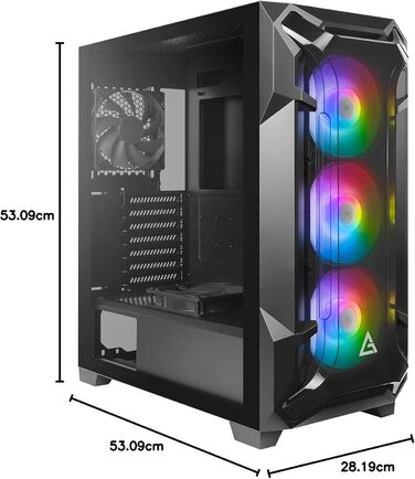 Корпус для ПК Antec DF600 Flux Midi Tower чорний