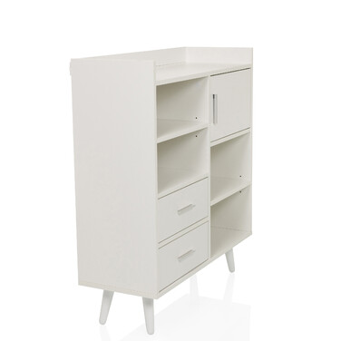 Сервант / комод MYRDAL 80x30x90 см 2 висувних ящика 1 двері білий hjh LIVING