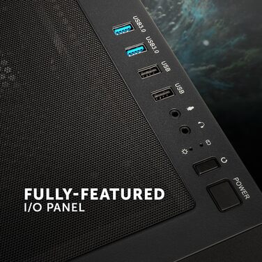 Корпус для ПК Kolink Unity Meshbay ARGB, чорний, SPCC-сталь, скло, mesh-панелі, ARGB-вентилятори, Mid Tower