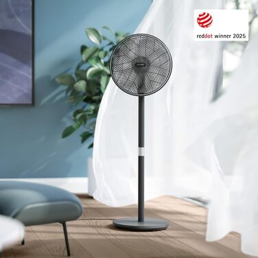 Вентилятор підлоговий Philips Series 5000 CX5535/11 з пультом, таймером, 3 швидкостями, 40 Вт, чорний