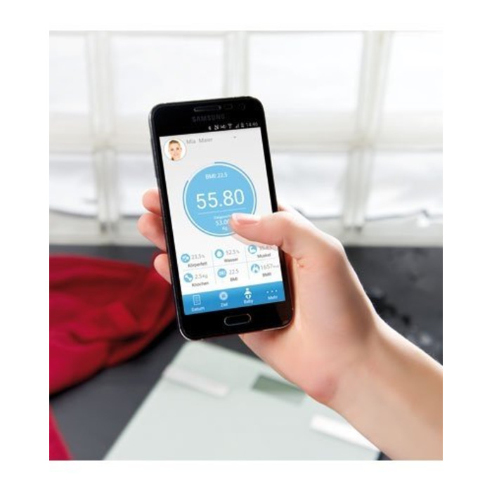 newgen medicals Розумні ваги для аналізу тіла 6-в-1 з Bluetooth, мобільним додатком для Android та iOS, електронна персональна вага