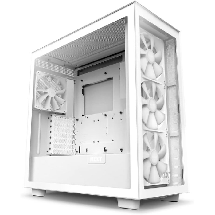 Ігровий корпус NZXT H7 Elite 2023 ATX, білий, скло, USB-C, RGB вентилятори, готовий до водяного охолодження